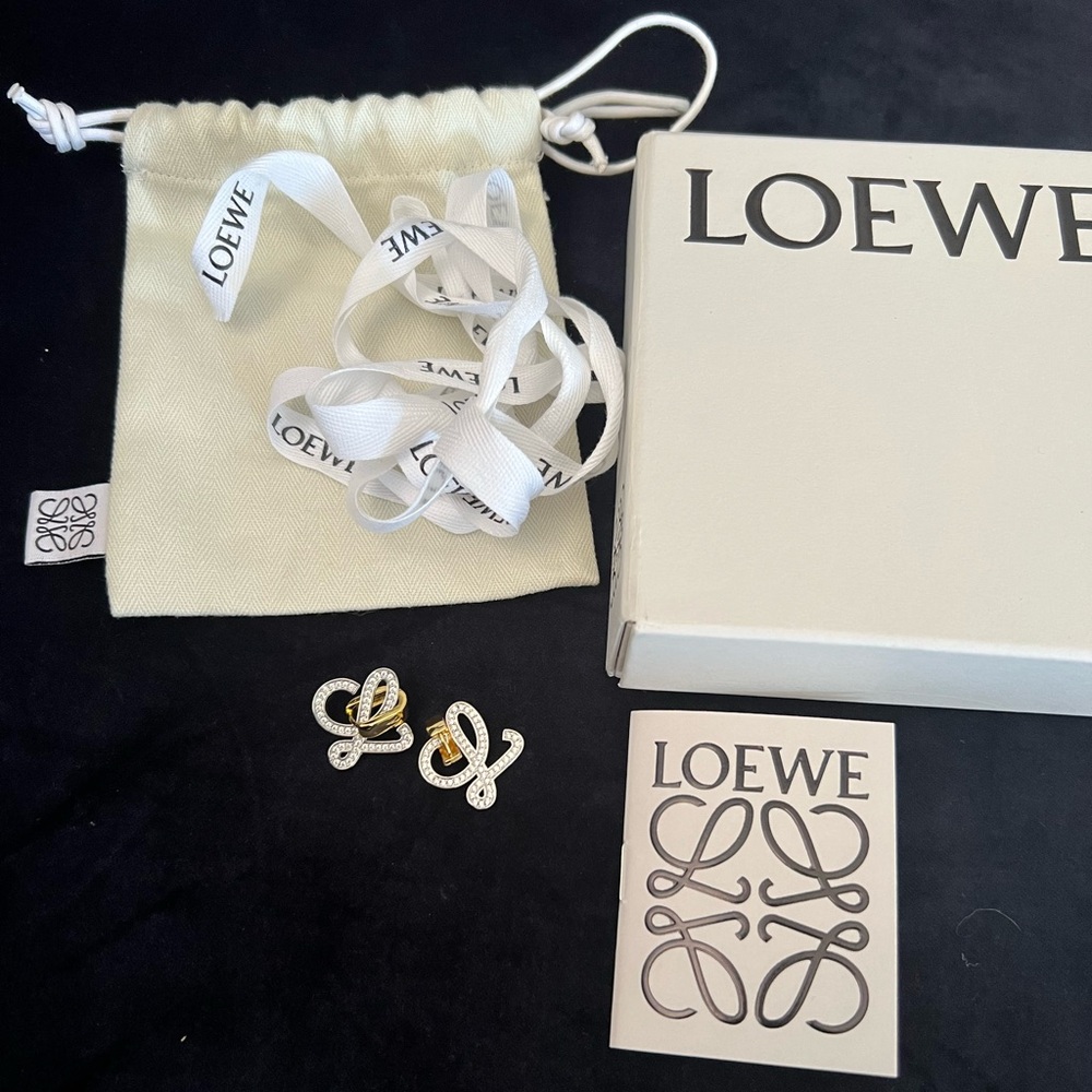 Loewe Gold and Silver Women's Earrings - Picture 5 of 7